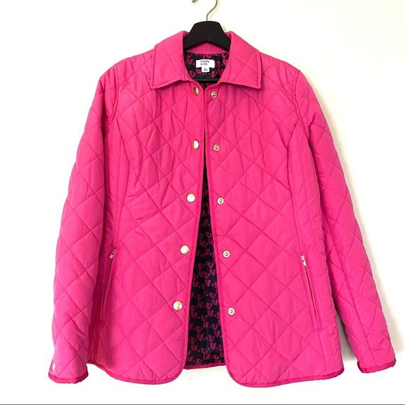 Crown and Ivy Fuchsia Quilted Style Jacket Brand New - Picture 1 of 12